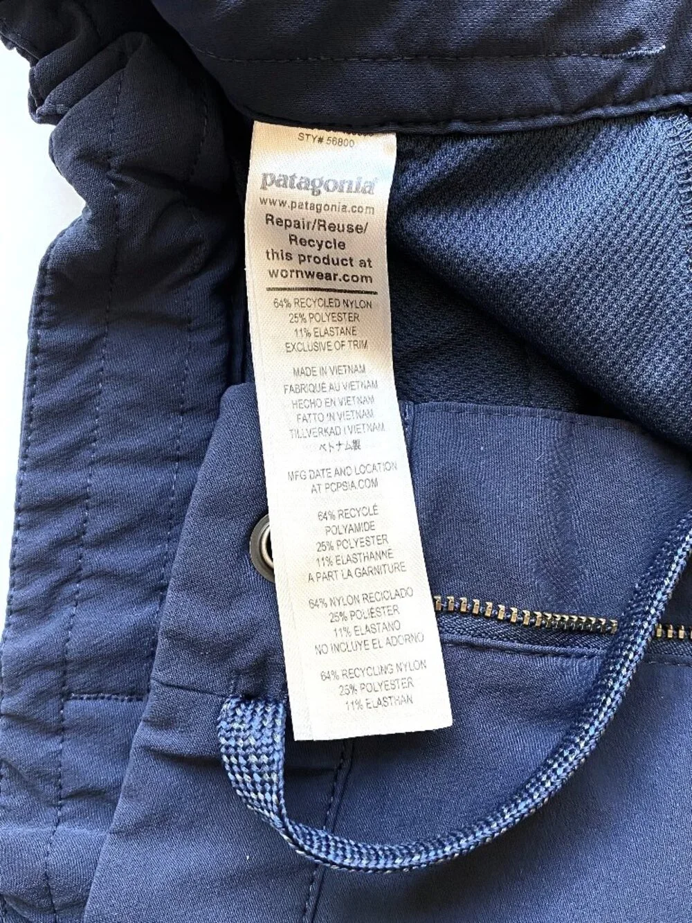 Patagonia Mens Skyline Traveler Navy Blue Stretch Hiking Jogger Pants Small
